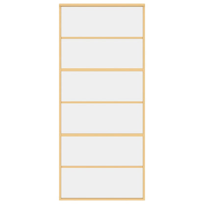 Schiebetür Golden 90x205 cm ESG-Klarglas und Aluminium
