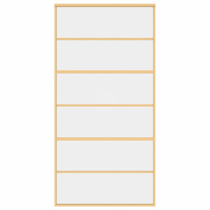 Schiebetür Golden 102,5x205 cm ESG-Klarglas und Aluminium