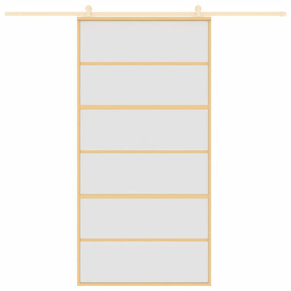 Schiebetür Golden 102,5x205 cm Matt ESG-Glas und Aluminium