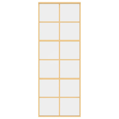 Schiebetür Golden 76x205 cm ESG-Klarglas und Aluminium