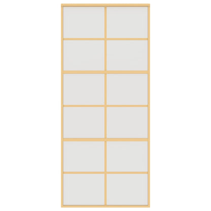 Schiebetür Golden 90x205 cm Matt ESG-Glas und Aluminium