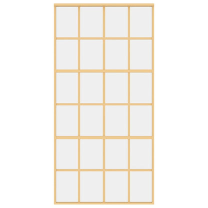 Schiebetür Golden 102,5x205 cm ESG-Klarglas und Aluminium