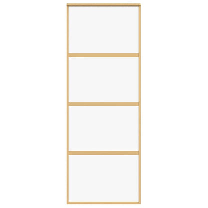 Schiebetür Golden 76x205 cm ESG-Klarglas und Aluminium