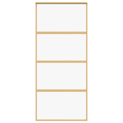 Schiebetür Golden 90x205 cm ESG-Klarglas und Aluminium
