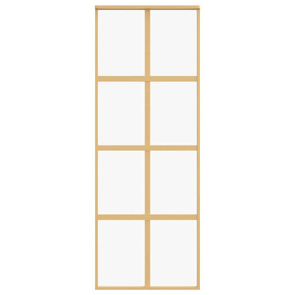Schiebetür Golden 76x205 cm ESG-Klarglas und Aluminium