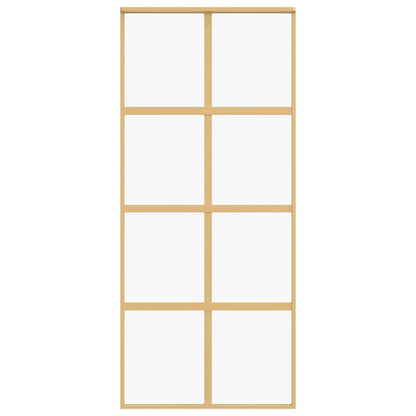 Schiebetür Golden 90x205 cm ESG-Klarglas und Aluminium