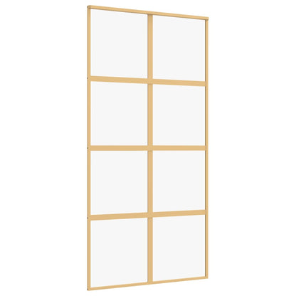 Schiebetür Golden 102,5x205 cm ESG-Klarglas und Aluminium