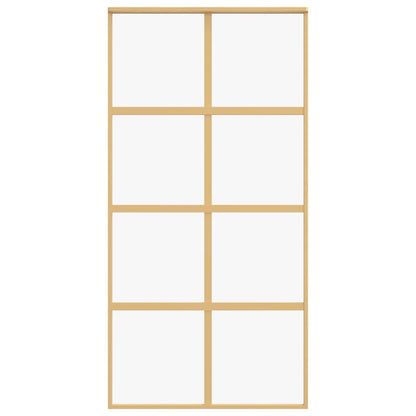 Schiebetür Golden 102,5x205 cm ESG-Klarglas und Aluminium