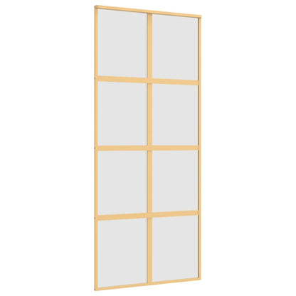 Schiebetür Golden 90x205 cm Matt ESG-Glas und Aluminium