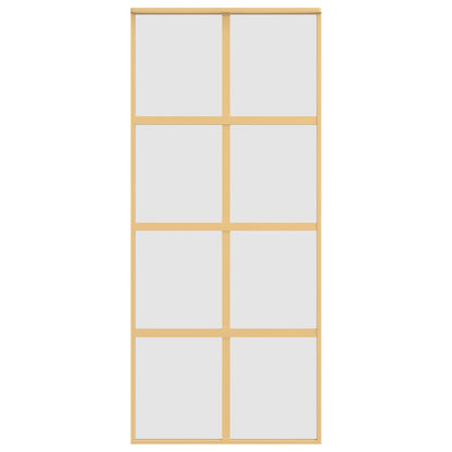Schiebetür Golden 90x205 cm Matt ESG-Glas und Aluminium