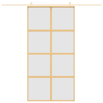 Schiebetür Golden 102,5x205 cm Matt ESG-Glas und Aluminium