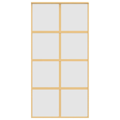 Schiebetür Golden 102,5x205 cm Matt ESG-Glas und Aluminium