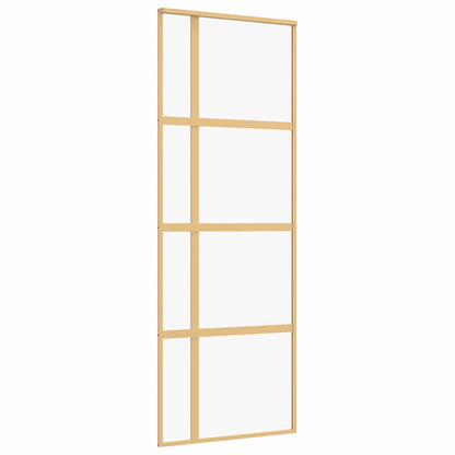 Schiebetür Golden 76x205 cm ESG-Klarglas und Aluminium