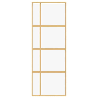 Schiebetür Golden 76x205 cm ESG-Klarglas und Aluminium