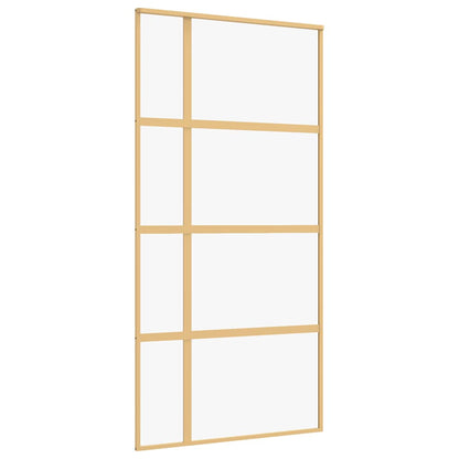 Schiebetür Golden 102,5x205 cm ESG-Klarglas und Aluminium