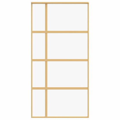 Schiebetür Golden 102,5x205 cm ESG-Klarglas und Aluminium