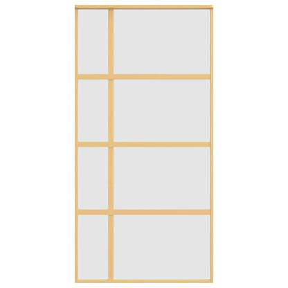 Schiebetür Golden 102,5x205 cm Matt ESG-Glas und Aluminium