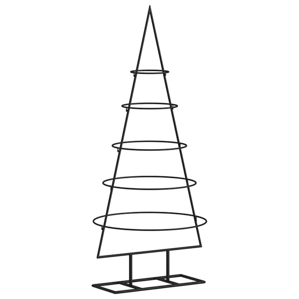 Metall-Weihnachtsbaum für Dekorationen Schwarz 90 cm