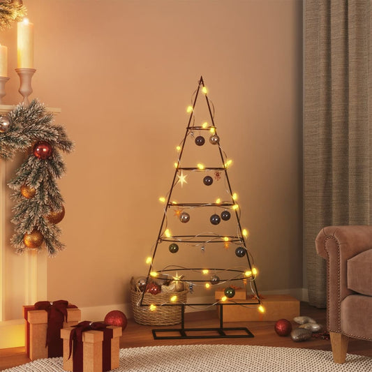 Metall-Weihnachtsbaum für Dekorationen Schwarz 125 cm - Pazzar.ch