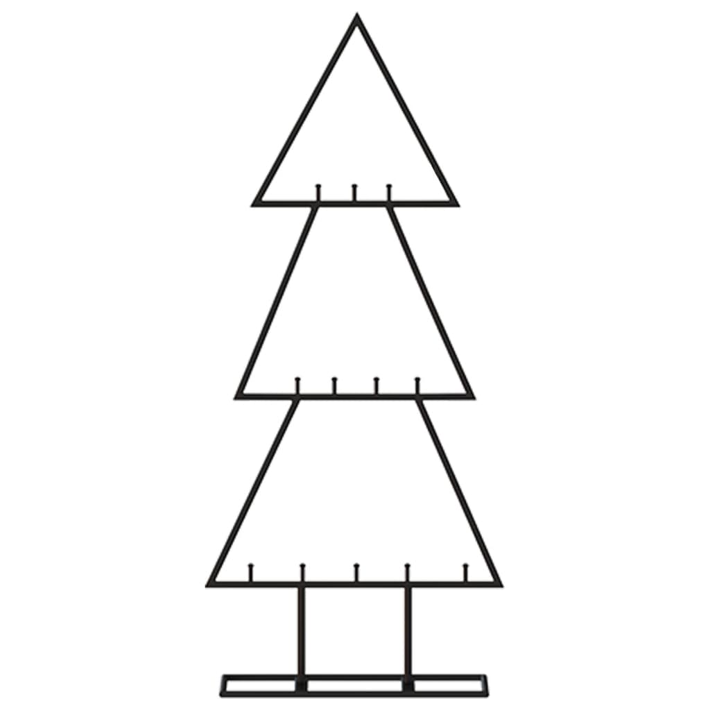 Metall-Weihnachtsbaum Deko Schwarz 60 cm - Pazzar.ch