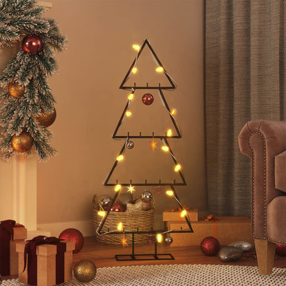 Metall-Weihnachtsbaum für Dekorationen Schwarz 90 cm - Pazzar.ch