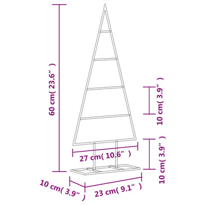 Metall-Weihnachtsbaum Deko Schwarz 60 cm - Pazzar.ch