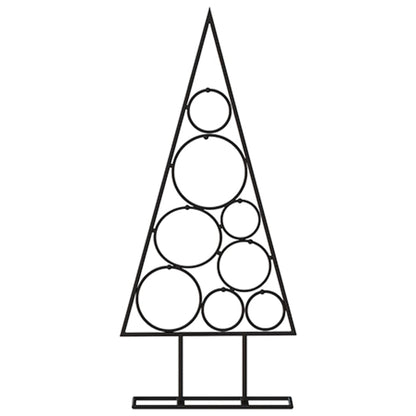 Metall-Weihnachtsbaum Deko Schwarz 60 cm - Pazzar.ch