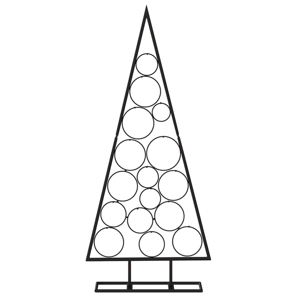 Metall-Weihnachtsbaum für Dekorationen Schwarz 125 cm - Pazzar.ch