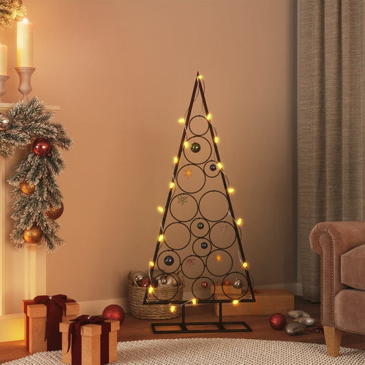 Metall-Weihnachtsbaum für Dekorationen Schwarz 125 cm - Pazzar.ch