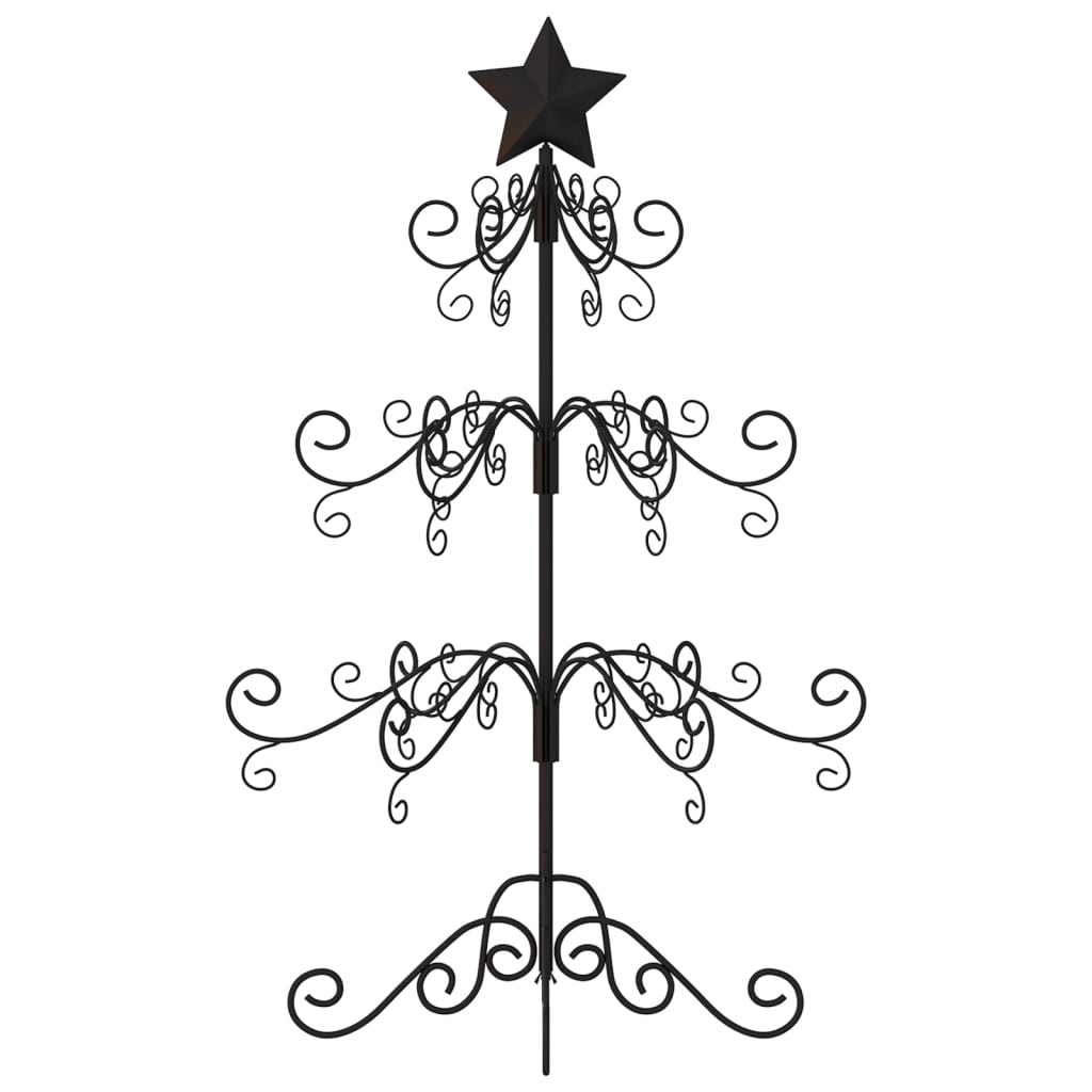 Metall-Weihnachtsbaum für Dekorationen Schwarz 90 cm - Pazzar.ch