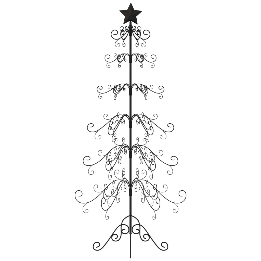 Metall-Weihnachtsbaum für Dekorationen Schwarz 180 cm - Pazzar.ch