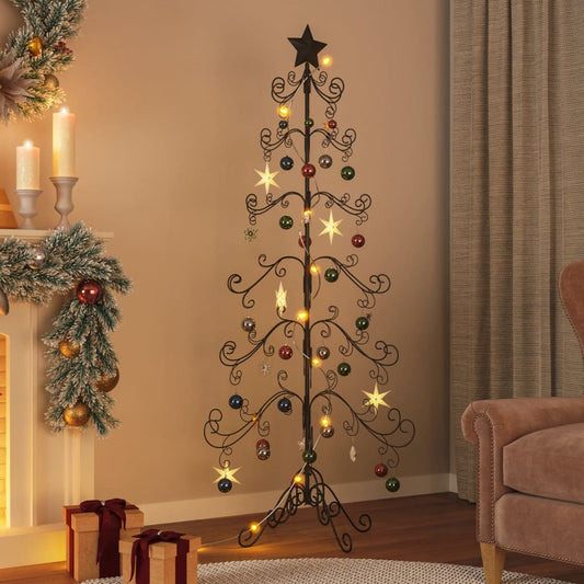 Metall-Weihnachtsbaum für Dekorationen Schwarz 180 cm - Pazzar.ch