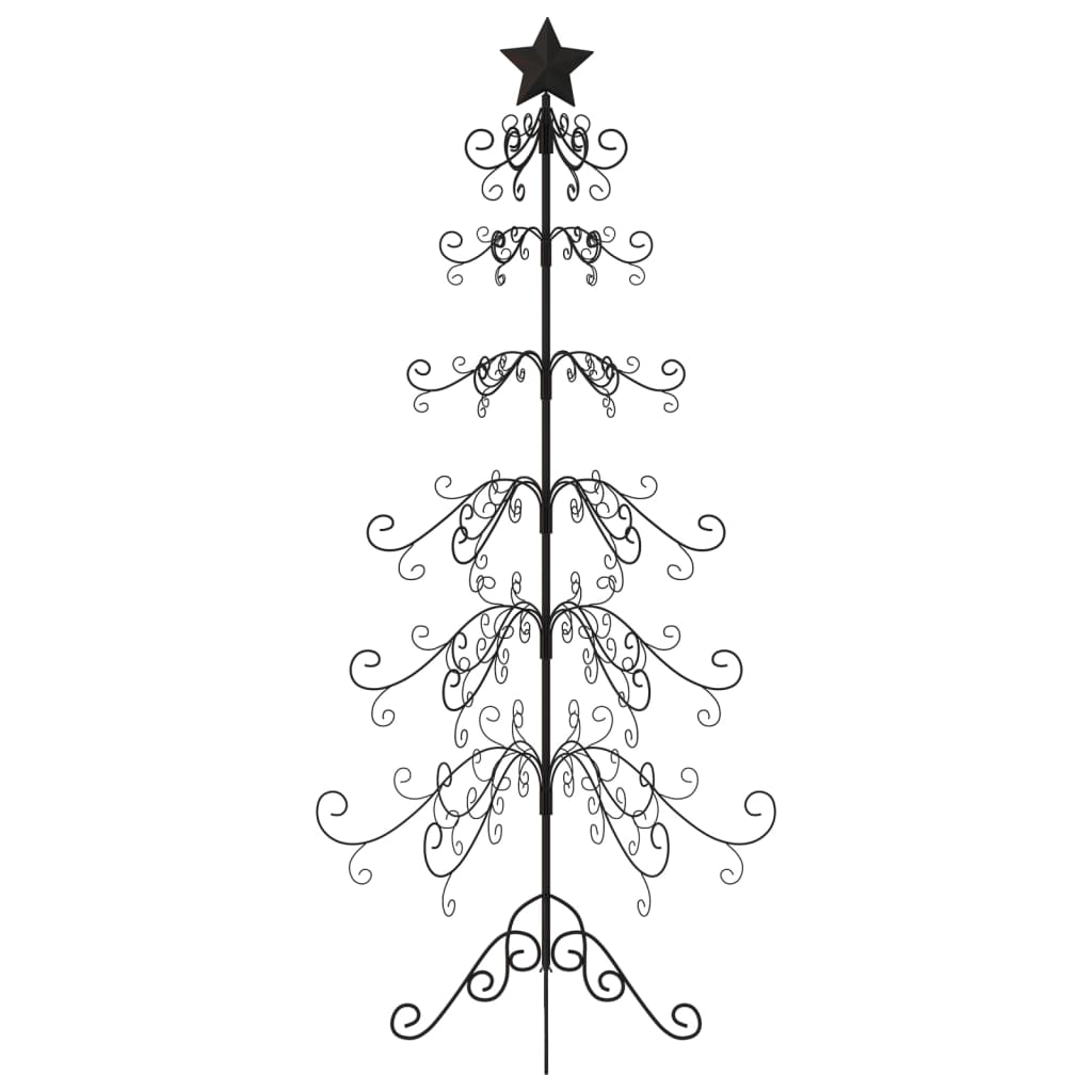 Metall-Weihnachtsbaum für Dekorationen Schwarz 215 cm - Pazzar.ch