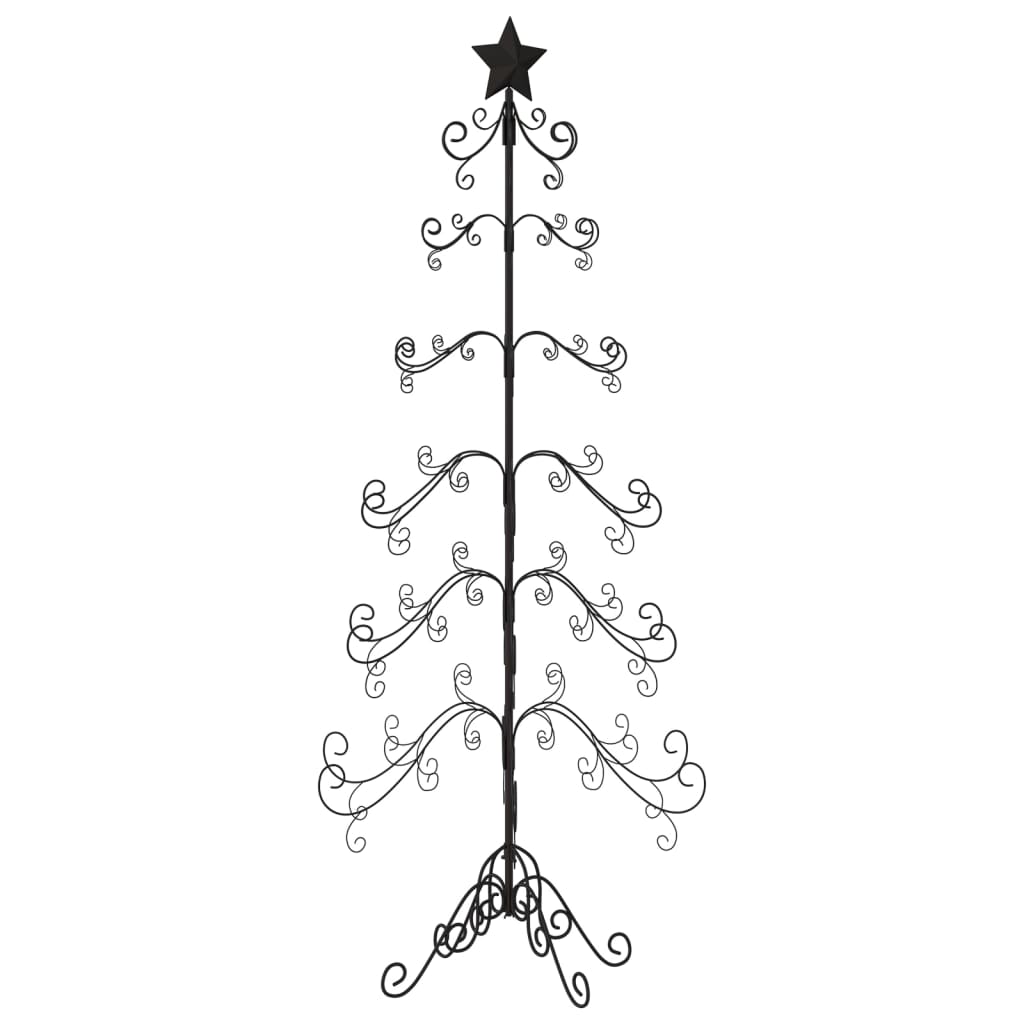 Metall-Weihnachtsbaum für Dekorationen Schwarz 215 cm - Pazzar.ch