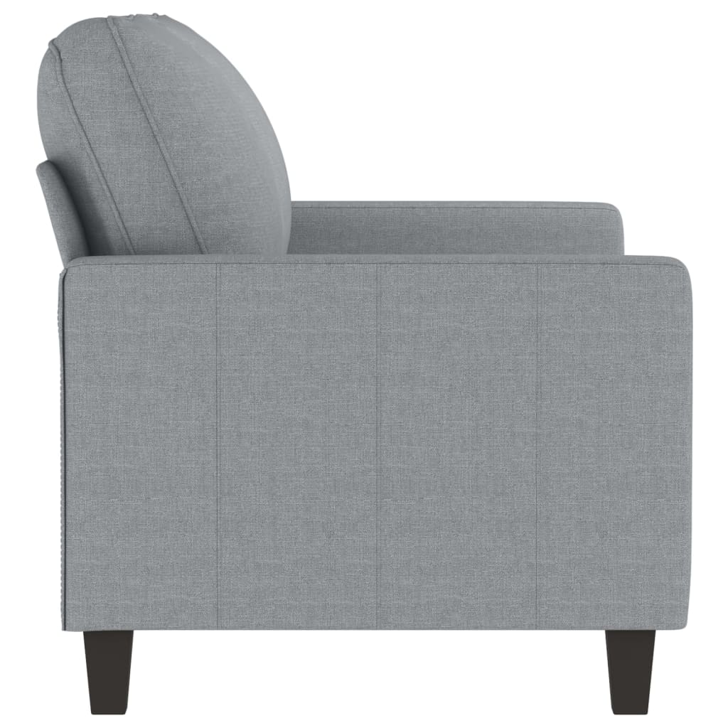 2-Sitzer-Sofa Hellgrau 120 cm Stoff - Pazzar.ch