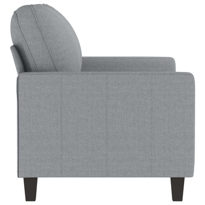 2-Sitzer-Sofa Hellgrau 120 cm Stoff - Pazzar.ch