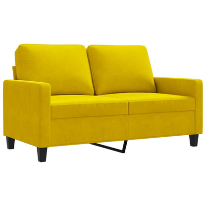 2-Sitzer-Sofa Gelb 120 cm Samt - Pazzar.ch