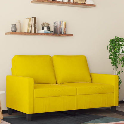 2-Sitzer-Sofa Gelb 120 cm Samt - Pazzar.ch