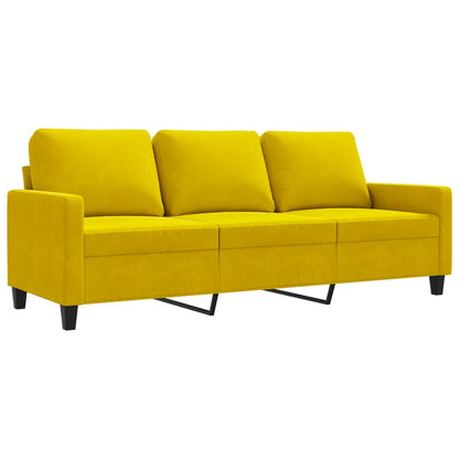 3-Sitzer-Sofa Gelb 180 cm Samt - Pazzar.ch