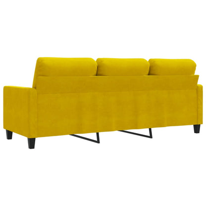 3-Sitzer-Sofa Gelb 180 cm Samt - Pazzar.ch