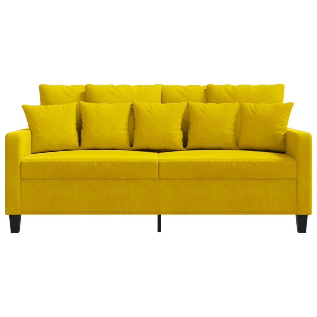 2-Sitzer-Sofa Gelb 140 cm Samt - Pazzar.ch