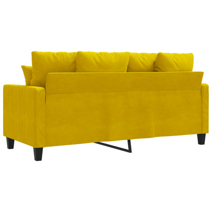 2-Sitzer-Sofa Gelb 140 cm Samt - Pazzar.ch