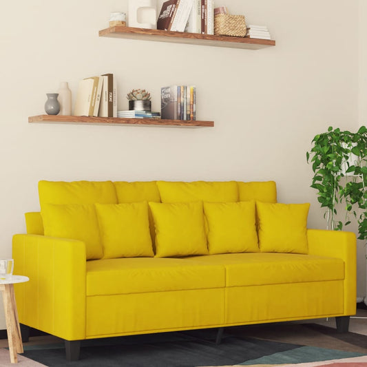 2-Sitzer-Sofa Gelb 140 cm Samt - Pazzar.ch