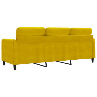 3-Sitzer-Sofa Gelb 180 cm Samt - Pazzar.ch