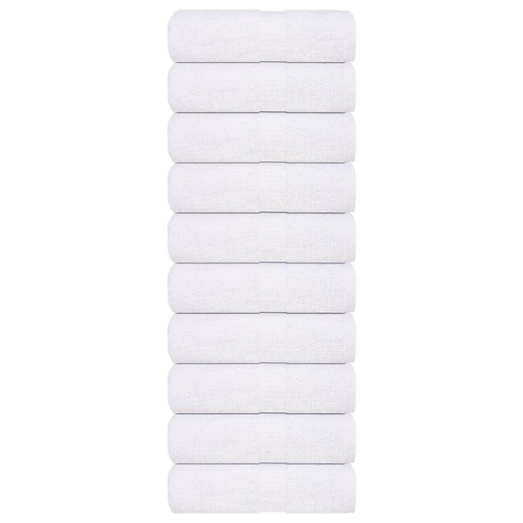 Waschlappen 10 Stk. Weiß 15x21 cm 360 g/m² 100% Baumwolle