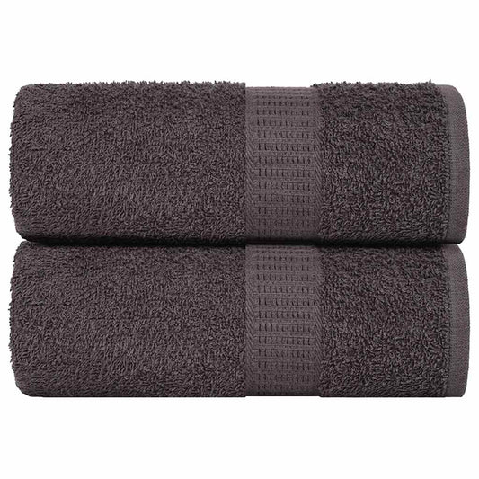 Waschlappen 2 Stk. Anthrazit 15x21 cm 360 g/m² 100% Baumwolle - Pazzar.ch