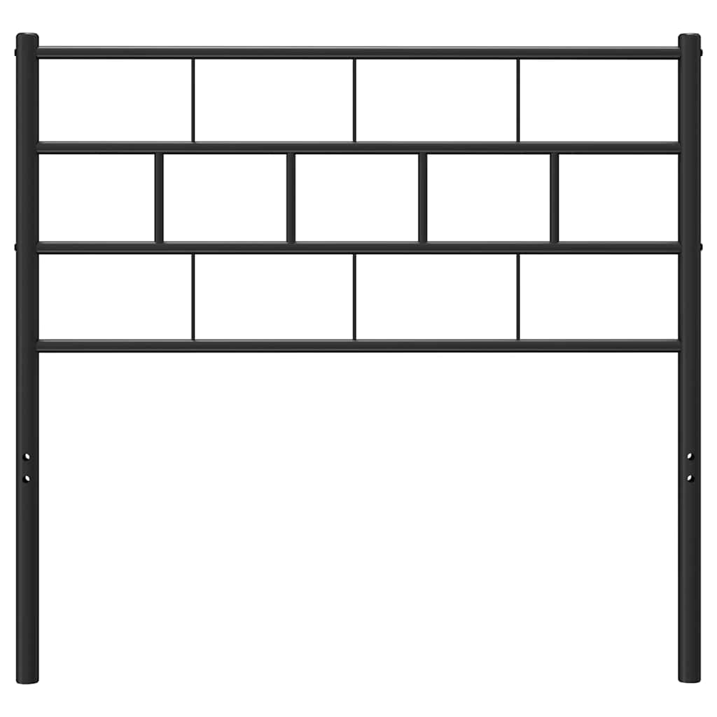 Kopfteil Metall Schwarz 100 cm