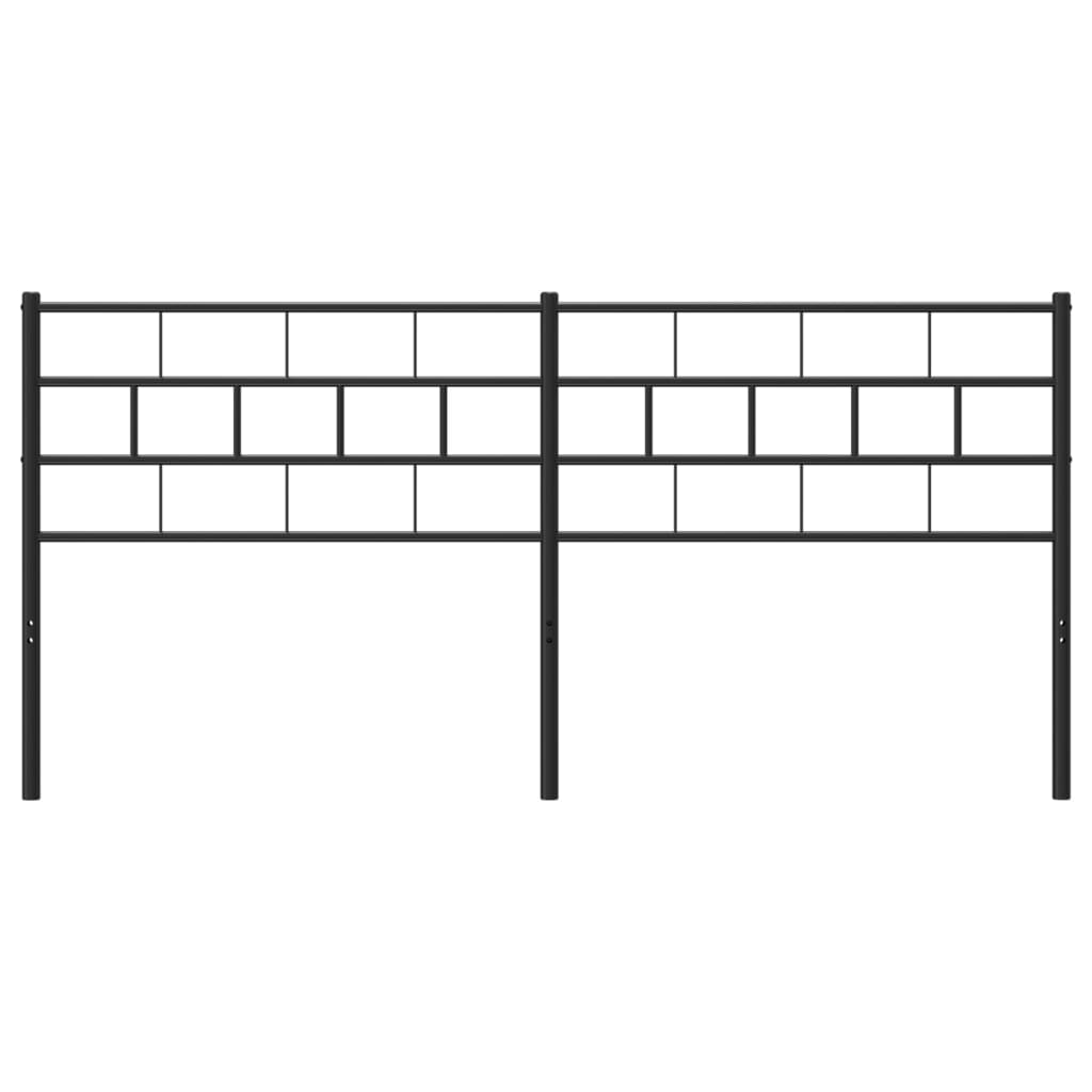 Kopfteil Metall Schwarz 180 cm