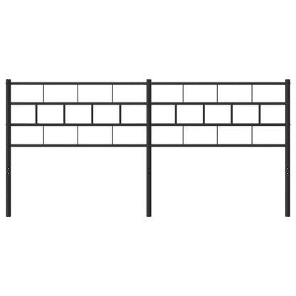 Kopfteil Metall Schwarz 180 cm