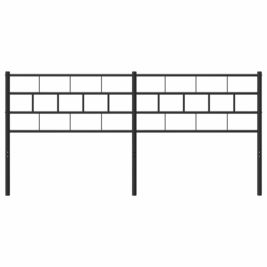 Kopfteil Metall Schwarz 180 cm